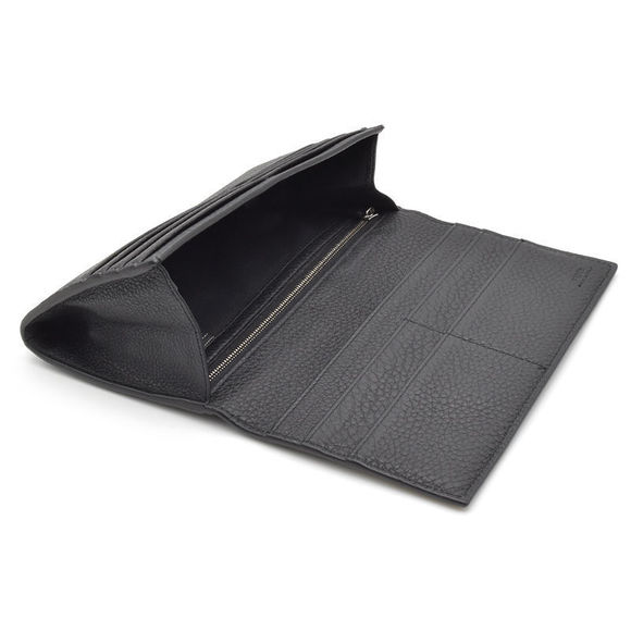 Fendi Folding Long Black Wallet Bifold Leather - Picture 4 of 6